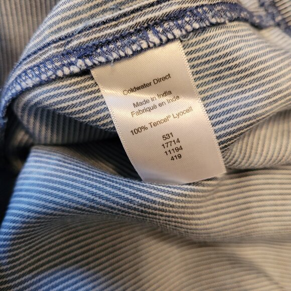 Coldwater Creek Mineral Wash Tencel Lyocell Chambray Maxi Dress - Picture 8 of 9